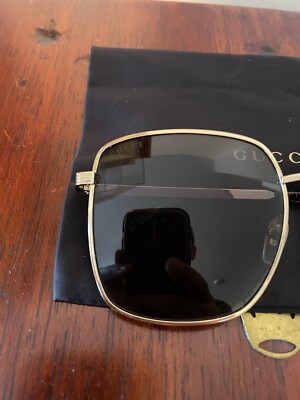 Gucci Sunglasses - GG0802S Gold/Dark Grey Women display picture 1