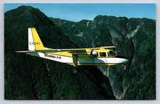 Airplane Postcard Wilderness Airlines Pilatus BN-2A-26 Islander Bella Coola HJ14