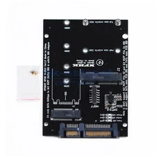 2 in 1 mSATA to SATA NGFF M.2 to SATA3 SSD Converter Adapter Card