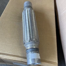 New Car 2-1/8"x8"x14" Exhaust Flexible Pipe Tubing with Welding Extension Pipe