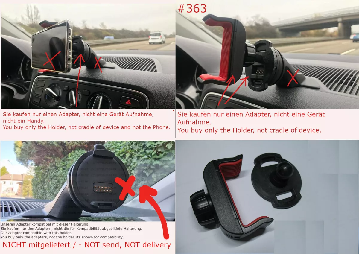 363 passend VW Up Skoda Citigo Seat Mii Ibiza Handy Phone Halterung Holder