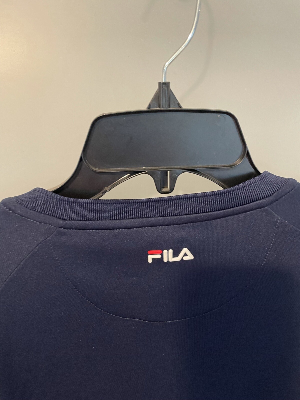 T shirt uomo Fila 100% autentica S S taglia 2XL blu navy nylon vintage