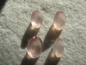  Fantastic RARE Lot (4) Rose Quartz faceted 33.5 cts