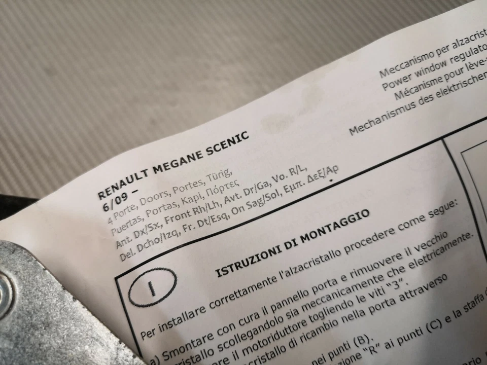 RENAULT MEGANE SCENIC ELECTRIC WINDOW REGULATOR FRONT LEFT NEW LS5521 2009-2016 - Image 3 of 4