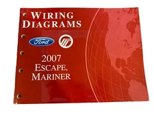 2007 Ford Escape Mercury Mariner Wiring Diagrams Schematics Manual