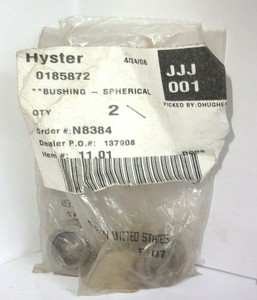 0185872 Hyster Spherical Bushing Lot Of Two 185872