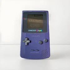 Nintendo Game Boy Color Grape With El Dorado Game (tested,cleaned, Ships Today)