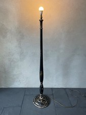 Antique Floor Lamp Stand Chinese Chinoiserie Painted