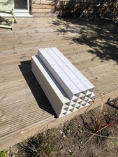 17 pvc 4”x4” x30” long fence post