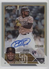 2023 Topps Chrome Rookie Auto Refractor 227/499 Eguy Rosario #RA-ER Auto 0k26