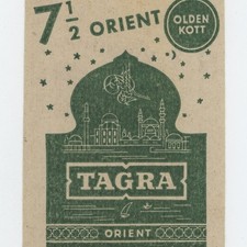 Tagra Orient Zigaretten Virginia Oldo Olden Kott Papiertüte Reklame historisch