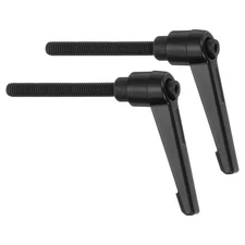 2Pcs Clamping Lever Handles, M6 x 50mm Male Thread Knobs Handle, Black