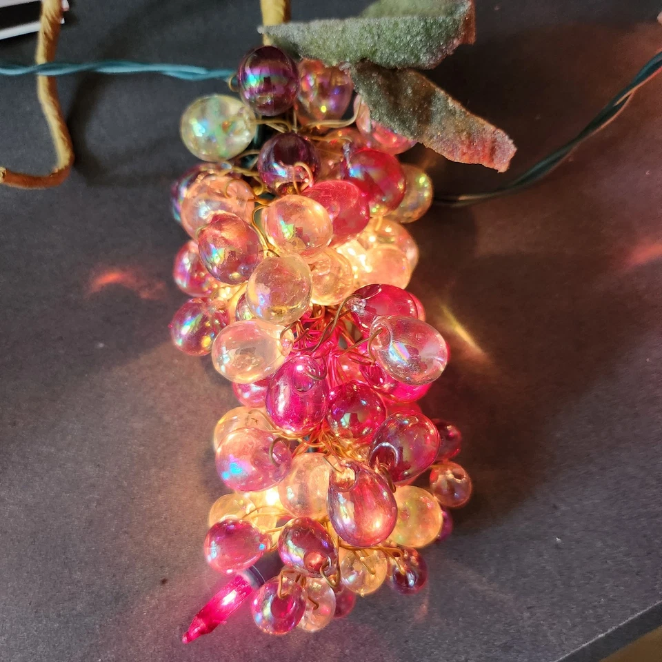 LUCES RACIMO DE UVA 5 racimos en cadena interior/exterior  Foto 3 de 4