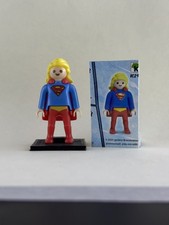 Kinder Egg DC Playmobil Mini Action Figure Superwoman + Complimentary base