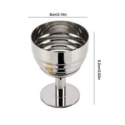 304 Stainless Steel Salad Cup Fruit Yogurt Snack Bowl Ice Cream Cup Dessert Cup