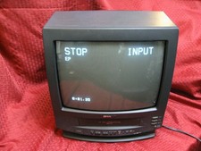 GOOD WORKING SHARP 13VT-j100 TV/VCR COMBO AV gaming monitor 13" CRT no remote