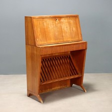 Meuble Vintage avec Bureau Bois Tiroir Design Italie Années 1960 Original