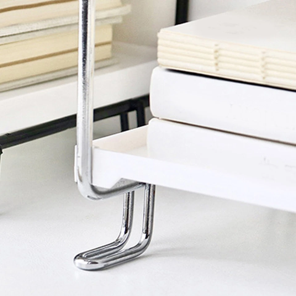 Desktop Makeup Organizer Rack PP Wrought Iron Detachable Easy Access Spice Rack - Image 4 of 4