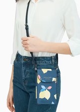 Kate Spade Cameron Lemon Zest North South Flap Phone Crossbody NWT 