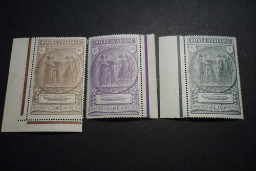 1923 Italy Stamps set of 3 Mint topic Black Shirt Fund