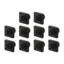 4 Pole Speakon Wall Plate Receptacle Connector for Speakers and Amplifiers