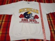 1993 University of Michigan Rose Bowl Sweatshirt Vintage 90s Size XL Made In USA