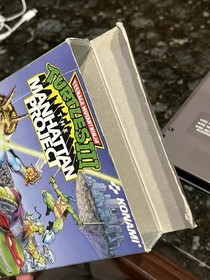 Teenage Mutant Ninja Turtles III: Manhattan Project (NES Nintendo) Working + Box