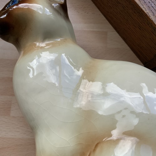 VINTAGE RETRO CERAMIC SIAMESE CAT ORNAMENT FIGURE - WEST GERMANY 2370 9 2/8” T - Picture 8 of 12