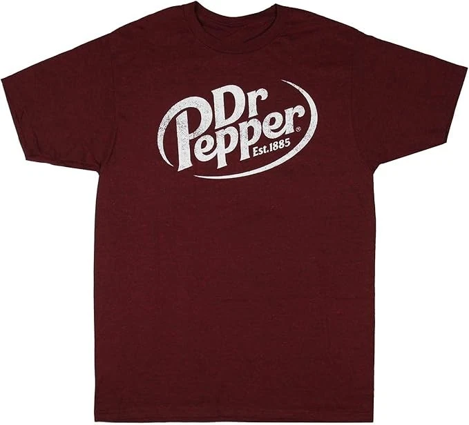Dr Pepper T-Shirt Distressed Vintage Logo Est. 1885