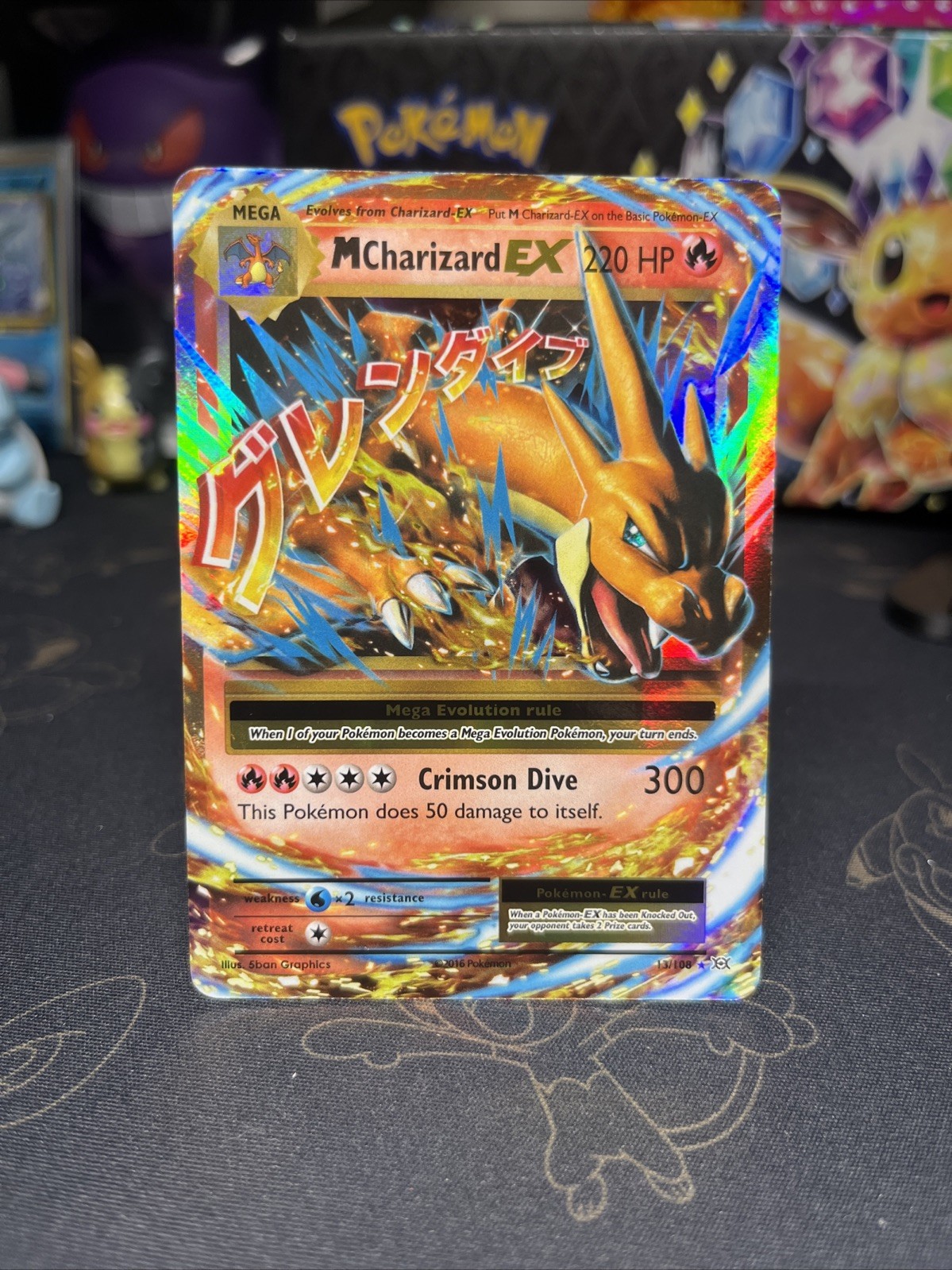 Mega Charizard EX XY EVOLUTIONS 13/106 Flashfire Holo NM