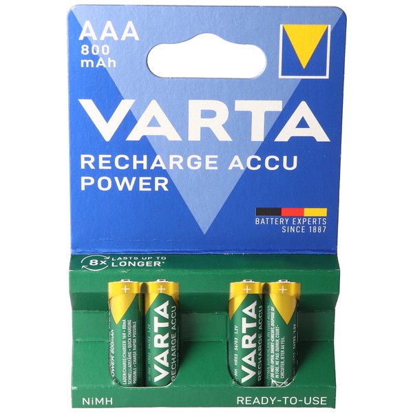 Varta Ready2Use Akku Micro/Aaa 56703 800Mah 4Er Pack 4008496550616-image