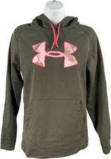 Under Armour Women  s Green Fleece Lined Semi-Fitted Pullover Sweatshirt - S