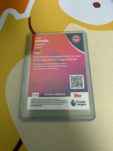 Topps Premier League 2026- Kevin Schade Base Auto - Picture 2 of 2