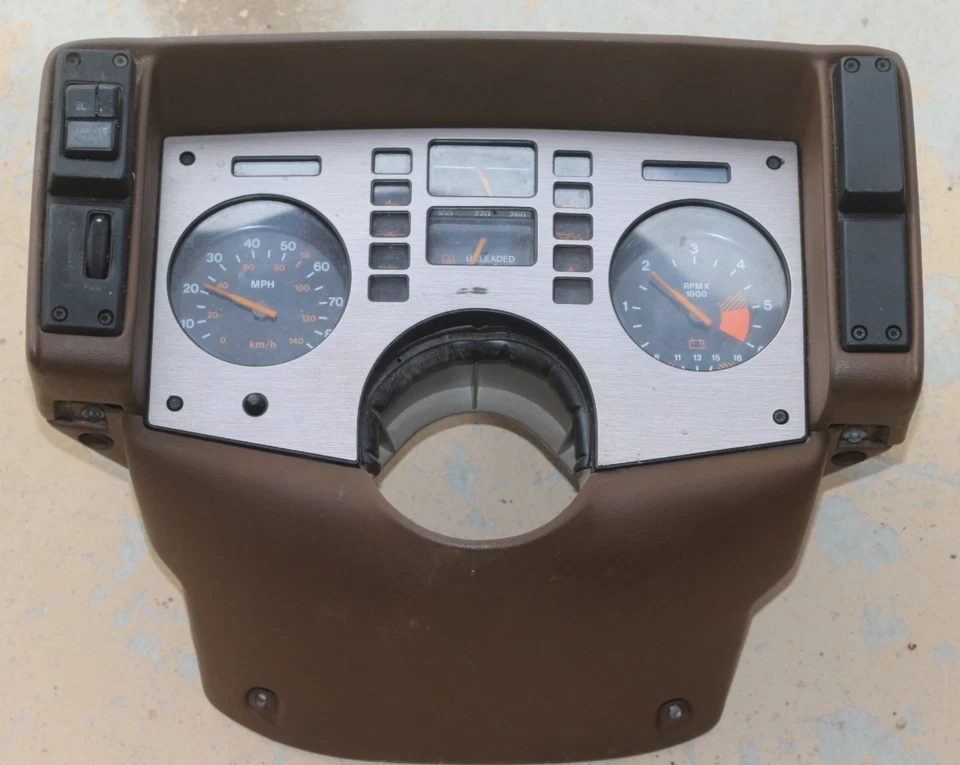 84-88 Pontiac Fiero Speedometer Complete Instrument Cluster Gauges - Image 2 of 4