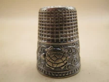 Vintage Silver Thimble Turtle Decoration - In VGC