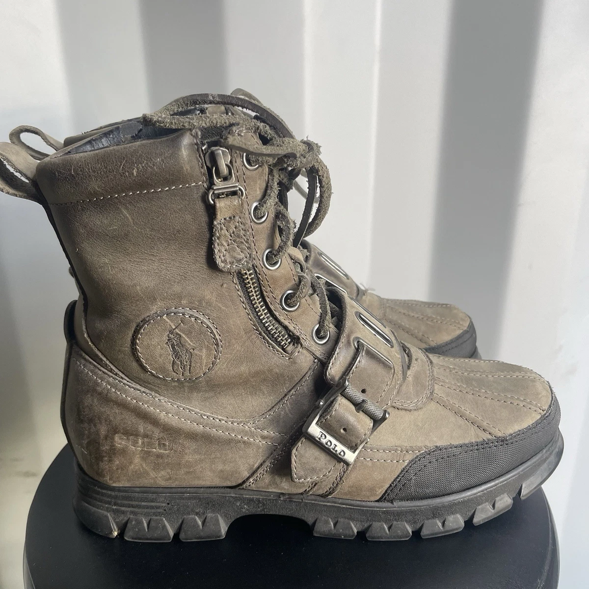 Polo Ralph Lauren Men's Leather Upper Gray for Sale | Shop New