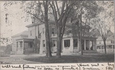 Cartolina Fraternità Alpha Delta Phi House Williamstown MA 1900