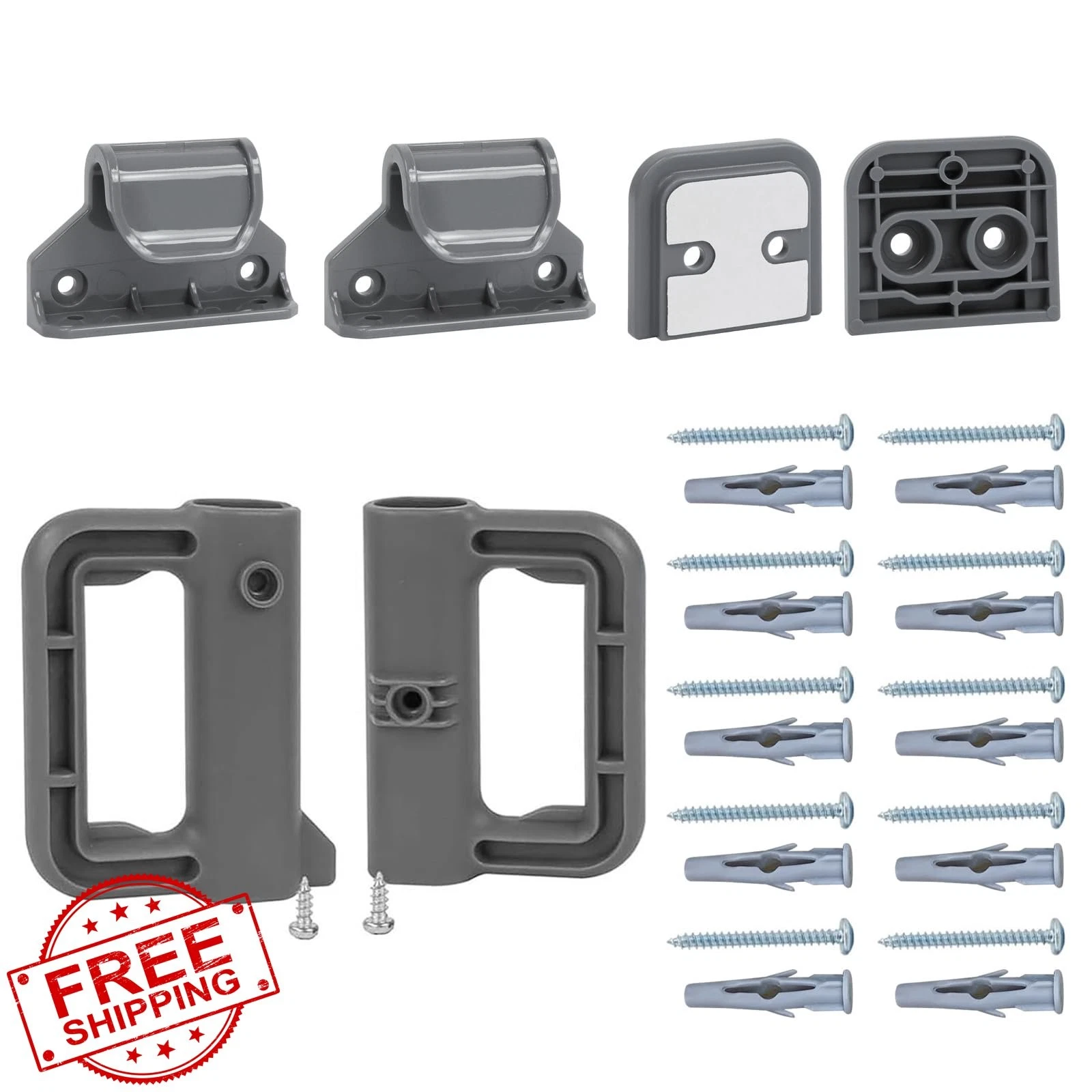 Bingguz Baby Gate Hardware Gray