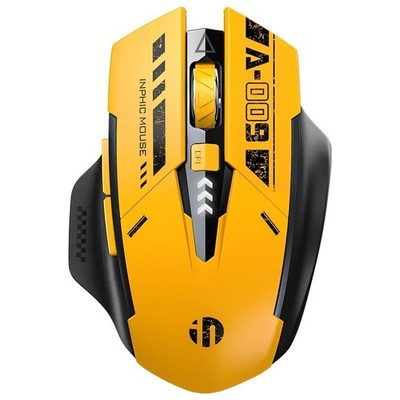 Inphic A9 2.4G Bluetooth Wireless Silent Maus Mecha Style Mechanisches Gefühl