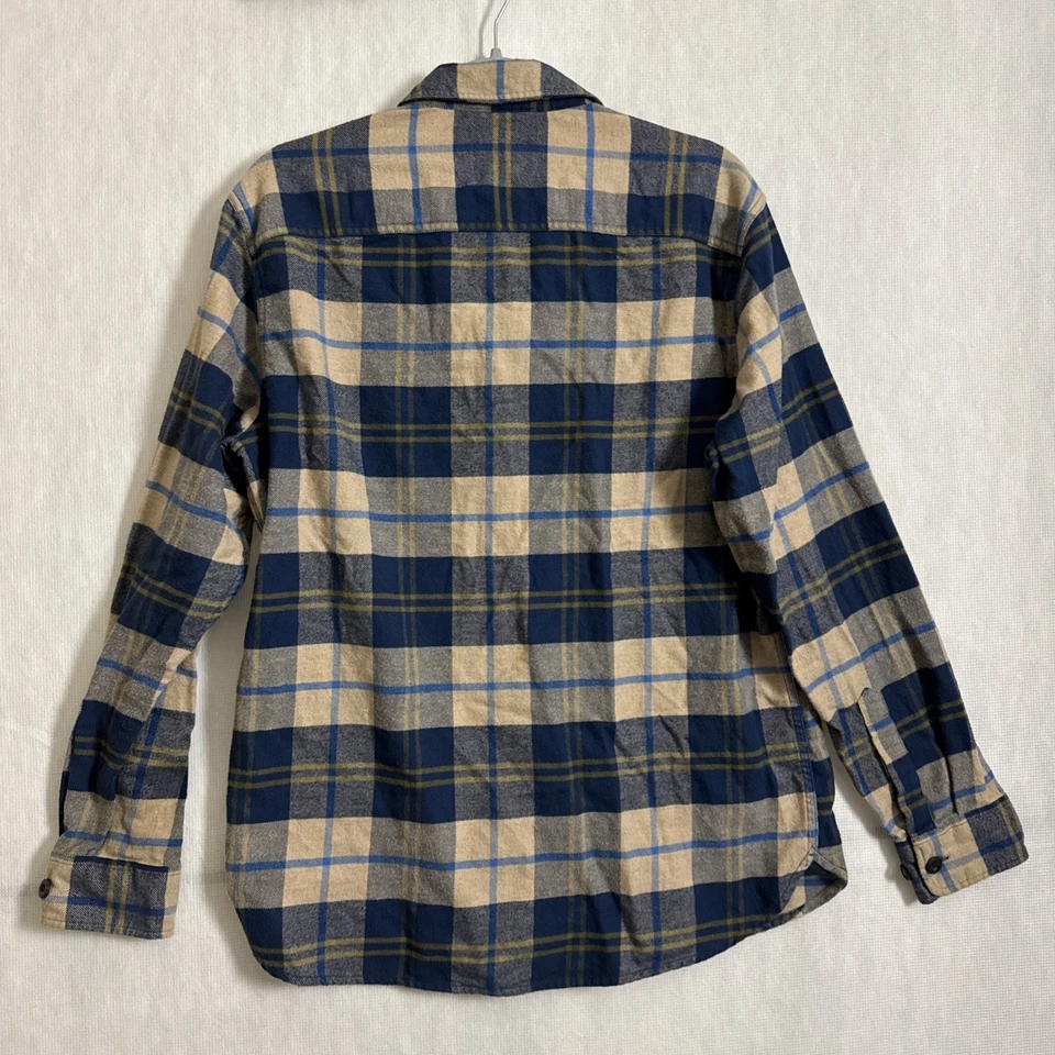 Camisa Pendleton de algodón con botones de franela a cuadros talla mediana para hombre Foto 2 de 4