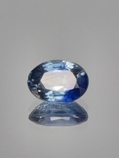 Sapphire 1 Carat Oval Cut Natural Bi-Colour Gemstone Unheated Blue Tones ✨️