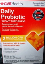CVS Probiotic Daily Wellness Supplement 28 Capsules New exp 10/2027