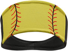 Softball Headband Elastic Workout Headband Gift for Team Player Mom Coach Softb