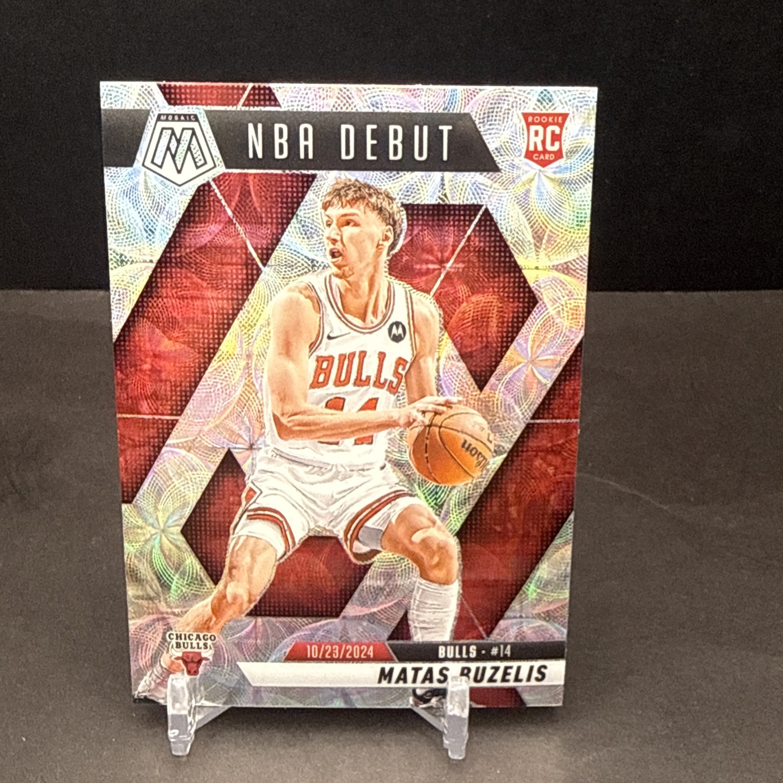 Matas Buzelis 2024-25 Panini Mosaic RC #257 International Mosaic Bulls CM3