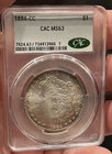 1884-CC MS63 Morgan with Rim Toning CAC graded Carson City