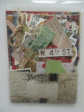 Junk Journal Scrapbook Embellishments Ephemera Paper craft kit - Travel - 100 pc