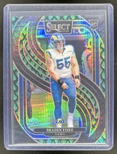 2024 Panini Select Braden Fiske Premier RC Dragon Scale Prizm Rookie #/81 Rams