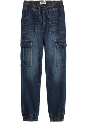 Coole Cargo-Jeans Gr. 146 Dunkelblau Denim Mädchenjeans Hose Pants Neu