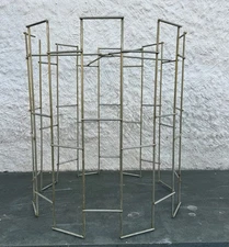 Vintage Lamp Shade Chandelier Ceiling Fixture Metal Wire Brutalist Modern Jere