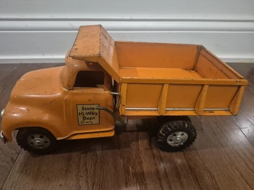 Vintage 1957 Tonka State Hi-Way Dept Dump Truck  Pressed Steel Toy